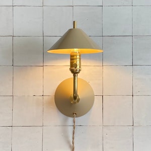 Plug in Wall Sconce the Bungalow Light Dimming Wall Lamp Etsy
