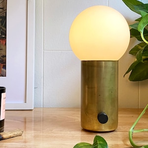 Dimmable Table Lamp • Alina • Small Modern Accent Lamp