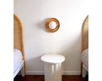 Hardwired Wood Wall Sconce – “Wilder” – Minimalist Bedside Light – Natural Wood Lamp