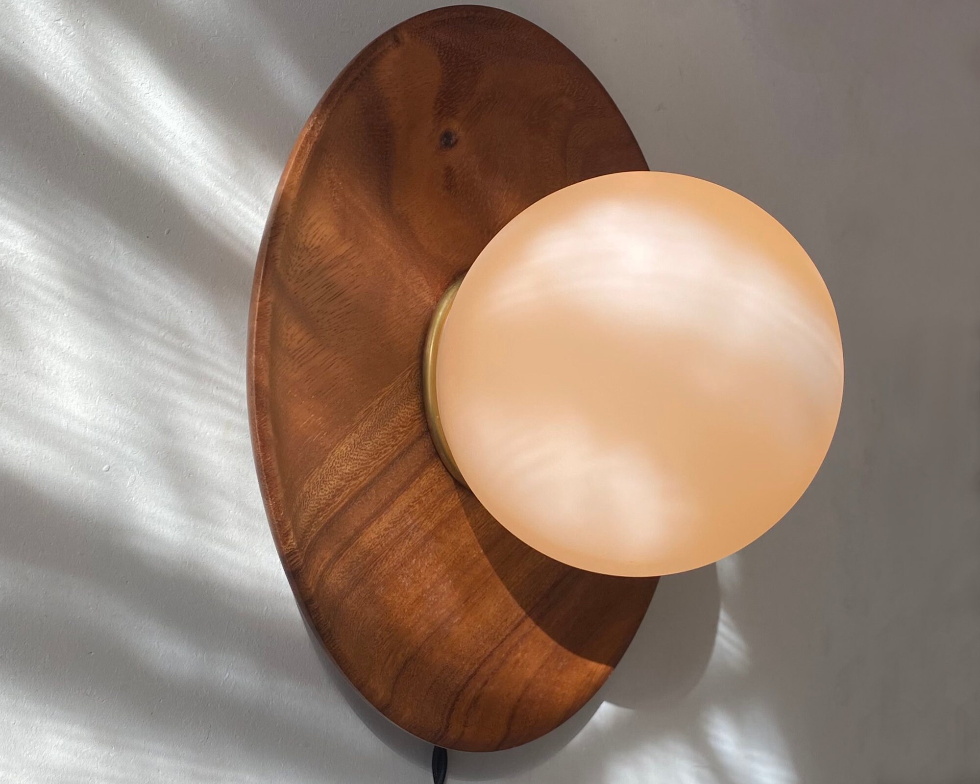Plug in Wall Sconce wilder Wooden Lamp Wall - Etsy