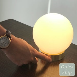 QUICK SHIP Touch Globe Table Lamp Touch Sensor Dimming Lamp image 1