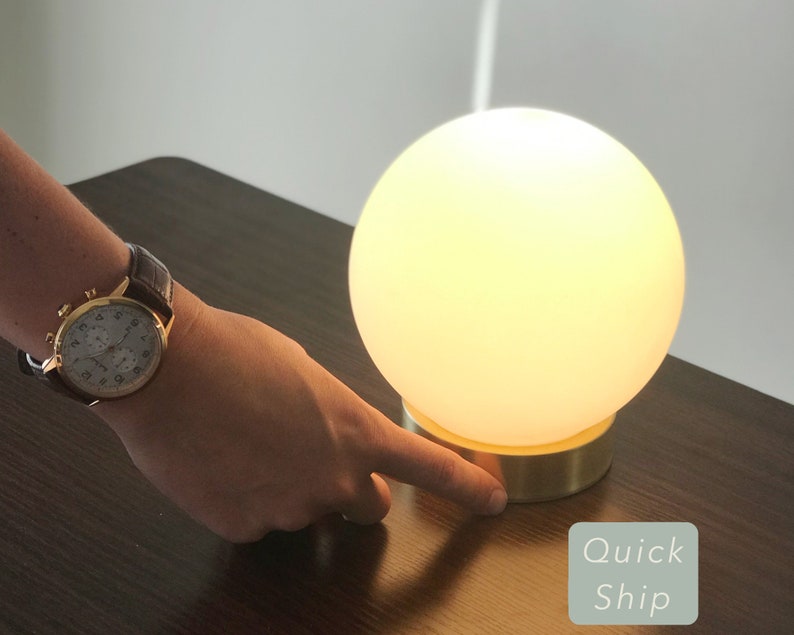 QUICK SHIP Touch Globe Table Lamp Touch Sensor Dimming Lamp image 1
