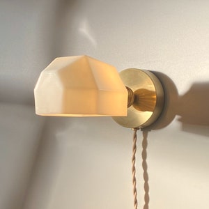 Plug in Wall Sconce • Ira • Dimmable Wall Lamp • Bedside Reading Light