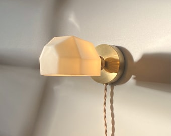 Plug in Wall Sconce • Ira • Dimmable Wall Lamp • Bedside Reading Light