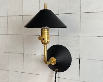 Plug in wall sconce •  The Bungalow Light • Dimming Wall Lamp