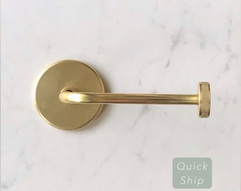 Toilet Paper Holder • Handmade Brass Toilet Roll Holder • Modern Brass Tissue Holder