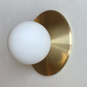 Aged Brass Wall Sconce The Mini-Chelsea Vanity Brushed Brass