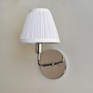 Polished Nickel Wall Sconce • Dean • Classic Bathroom Vanity Sconce