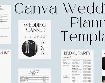 Classic Minimalist Canva Wedding Planner Template