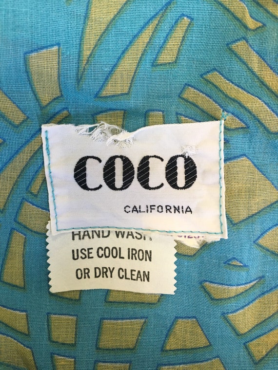 70s maxi dress, Coco California, balloon sleeve d… - image 8