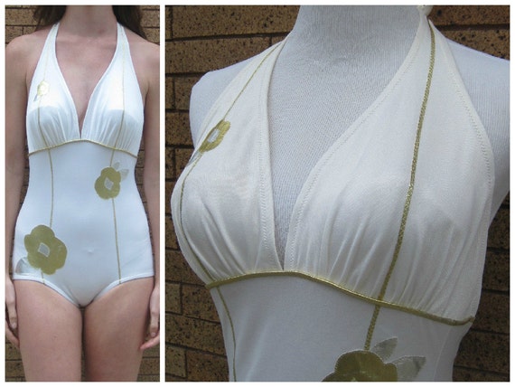 Vintage 70s DeWeese bathing suit, 70s swimsuit, vi