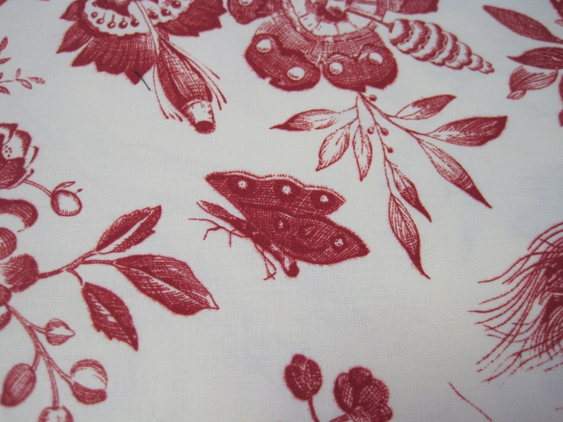 toile fabric Schumacher Birds of Paradise decorator fabric upholstery fabric