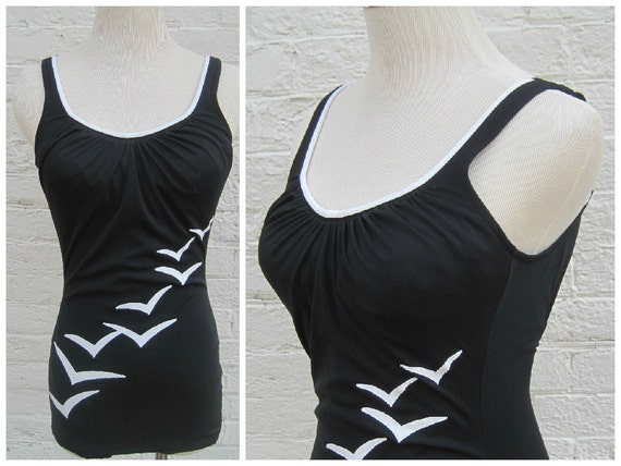 Vintage 70s DeWeese bathing suit, 70s swimsuit, v… - image 1