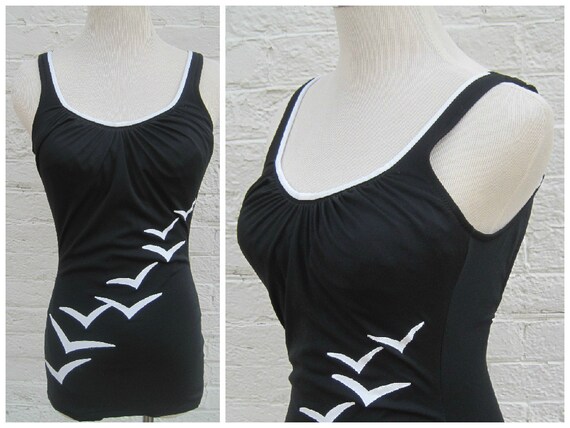 Vintage 70s DeWeese bathing suit, 70s swimsuit, vi