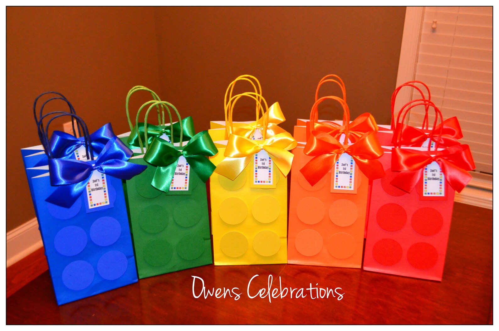 Building Block Party Favor Bags Blocks Gift Favor Bags FREE Etsy