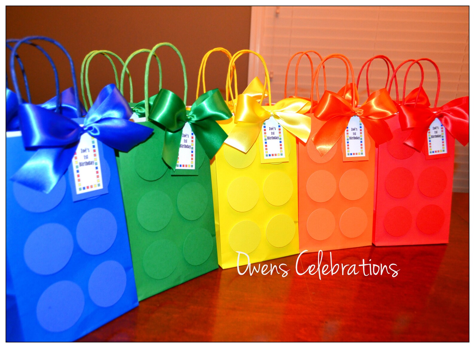 Building Block Party Favor Bags Blocks Gift Favor Bags FREE Etsy