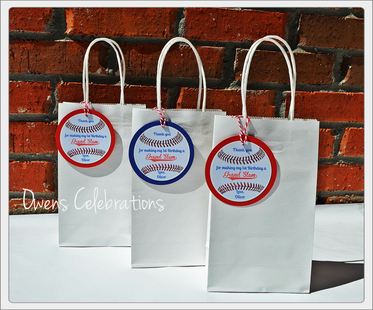 Baseball Gift Tags Baseball Party Favor Tags Baseball Party Etsy