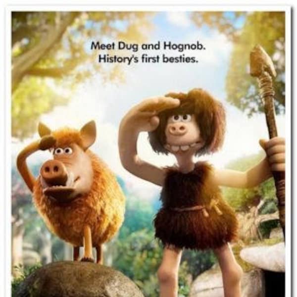 EARLY MAN - 2018 - original D/S 27X40 ADVANCE "C" Movie Poster- Tom Hiddleston, Maisie Williams, Eddie Redmayne