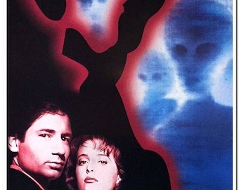 X-FILES - File 3: Abduction - 1996 - Original UK DVD Poster - David Duchovny, Gillian Anderson - Sci-Fi - Aliens