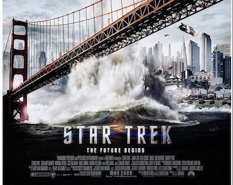 STAR TREK 11: The Future Begins - 2009 - original 27x40 INTERNATIONAL Style movie poster- Zachary Quinto, Eric Bana, Zoe Saldana, Chris Pine
