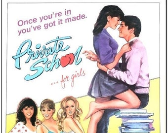 PRIVATE SCHOOL -1983- original 27x41 Rolled movie poster- SEXPLOITATION - Phoebe Cates, Matthew Modine, Sylvia Kristel