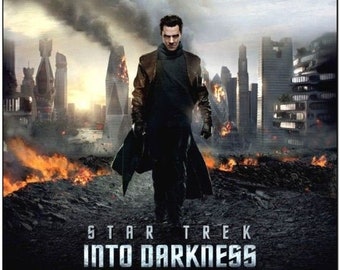 STAR TREK 12: Into Darkness - 2013 - Original 2-Sided Movie Poster - 27x40 - Villain Style - Zachary Quinto, Zoe Saldana, Chris Pine