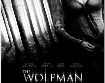 THE WOLFMAN MOVIE POSTER 2S ORIGINAL EMILY BLUNT 27x40