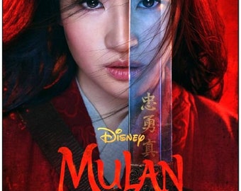 MULAN - 2020 - original 27X40 Movie Poster - Advance Style A - YIFEI LIU, Jet Li, Donnie Yen