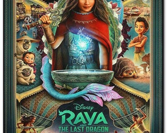 RAYA And The LAST DRAGON - 2021 - Original 27 x 40 movie poster - Disney -  Kelly Marie Tran, Awkwafina, Gemma Chan