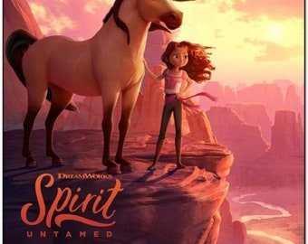 SPIRIT UNTAMED - 2021 - original 27X40 ADVANCE rolled Movie Poster - Isabela Merced, Jake Gyllenhaal, Julianne Moore