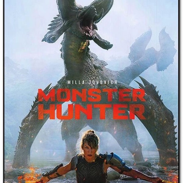 MONSTER HUNTER - 2020 - original 27X40  Movie Poster - Regular Style - Milla Jovovich, Tony Jaa, Ron Perlman