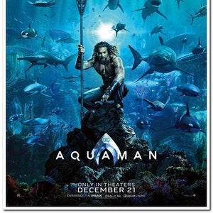 Aquaman 18 Original D S 27x40 Advance Movie Poster Jason Etsy