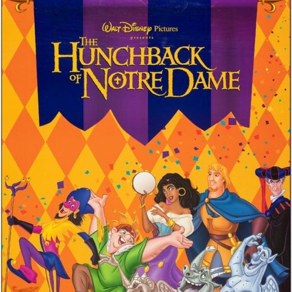 HUNCHBACK Of NOTRE DAME - 1996 - Original 2-Sided movie poster - Disney - Style B -  Demi Moore, Jason Alexander