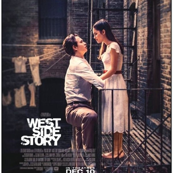 WEST SIDE STORY - 2021 - original 27x40 International Style C movie poster - Steven Spielberg, Ansel Elgort, Rachel Zegler