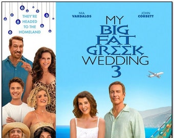 My Big Fat Greek Wedding 3 - 2023 - original 27x40 Movie Poster - STEPHANIE NUR, John Corbett, Elena Kampouris