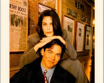 LOIS AND CLARK - 1990's - 4 Color 8x10 Glossy Television Photos - Dean Cain, Teri Hatcher - Set C