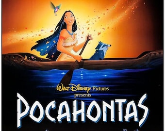 POCAHONTAS - 1995 - Original 2-sided DISNEY Movie Poster - Mel