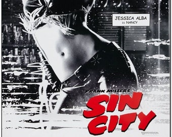 SIN CITY - 2005 - Original 2-sided 27x40 Movie Poster - Advance Style of Jessica Alba - "NANCY"