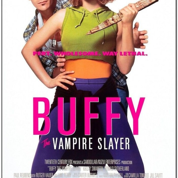 Buffy The Vampire Slayer - 1992 - original 27x40 Movie Poster - Final Style - KRISTY SWANSON, Luke Perry, Rutger Hauer