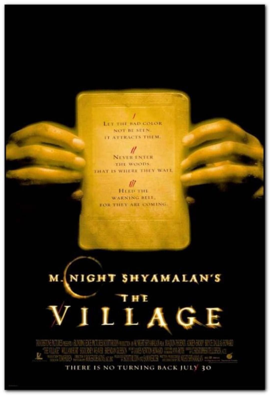 VILLAGE 2004 Original D/S 27X40 Movie Poster JOAQUIN PHOENIX