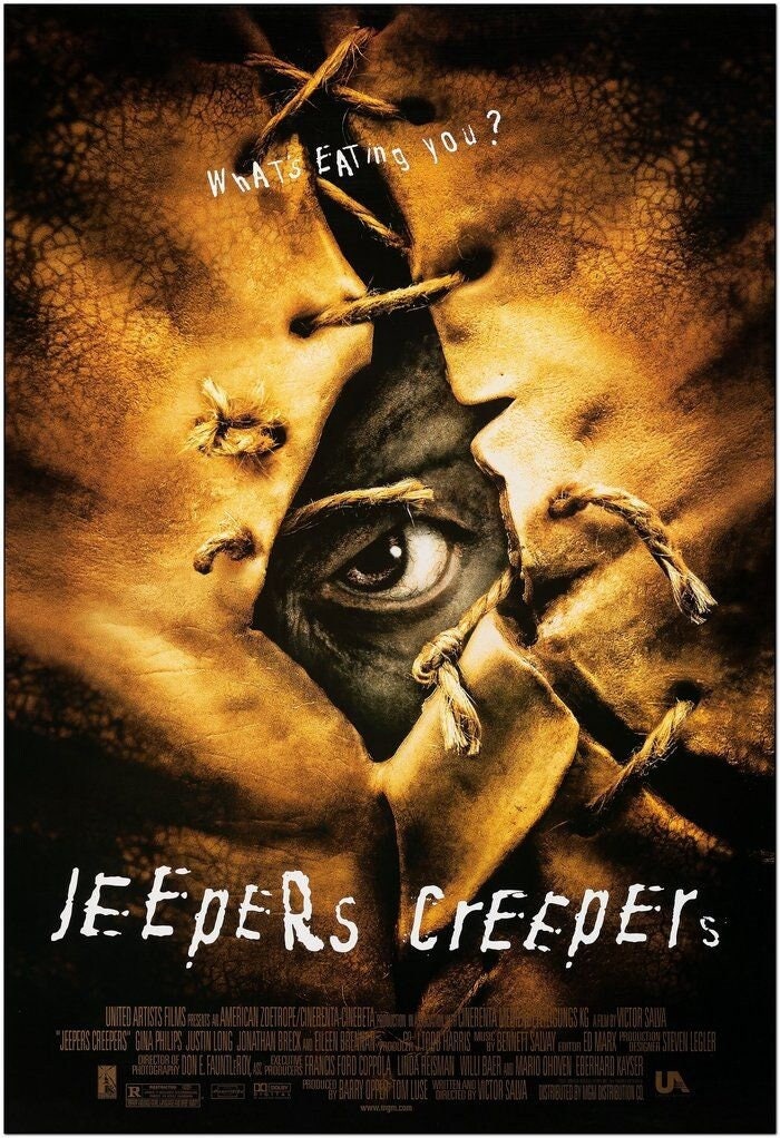 JEEPERS CREEPERS - 2001 - original 27x40 D/S Movie Poster - Gina Philips, Justin Long
