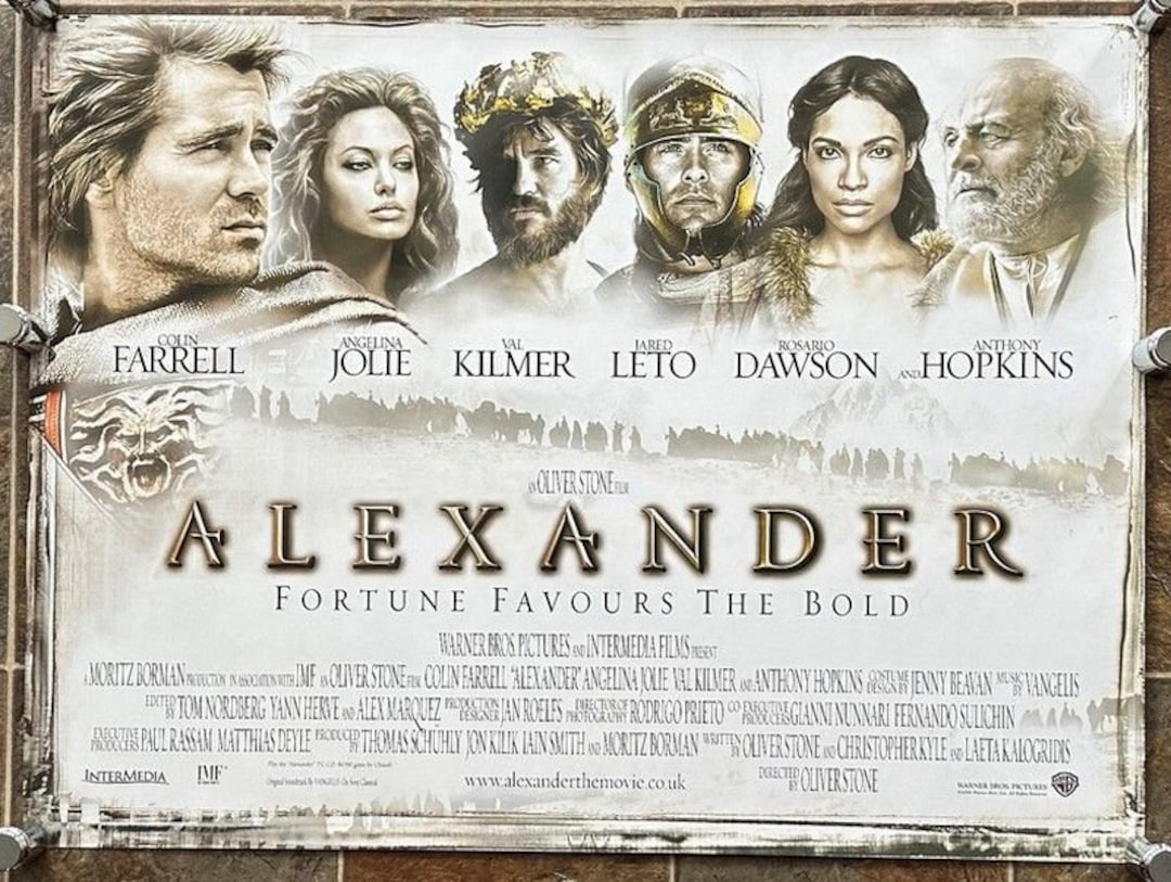 ALEXANDER - 2004 - Original 40x30 British Quad Movie Poster - COLIN FARRELL,  Angelina Jolie, Rosario Dawson - Etsy, image size:1080x813