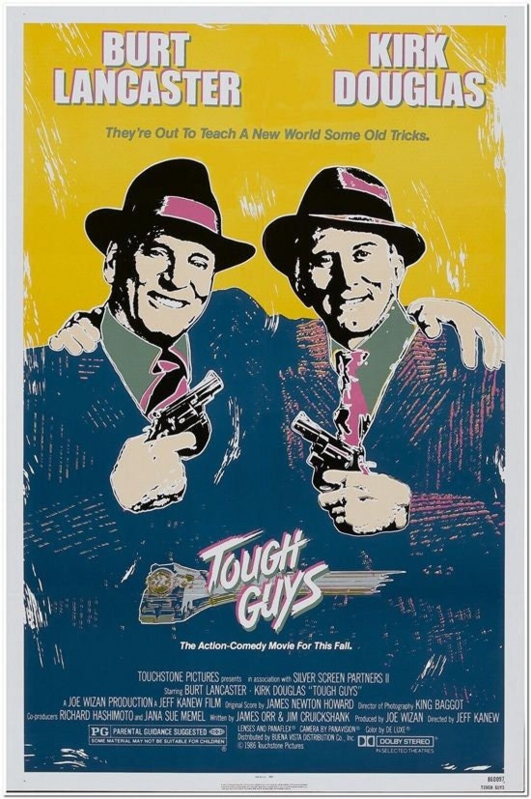TOUGH GUYS 1986 Original ROLLED 27x40 Movie Poster Burt
