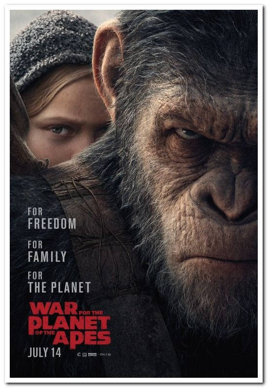 WAR FOR THE PLANET OF THE APES MOVIE POSTER 2 Sided ORIGINAL Advance 27x40 