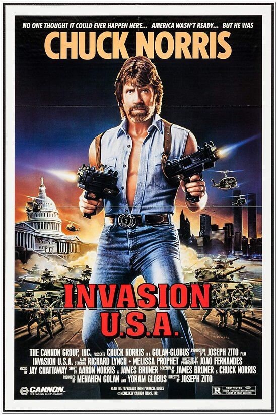 Invasion Usa 1985 Original 27x41 Movie Poster Chuck Etsy
