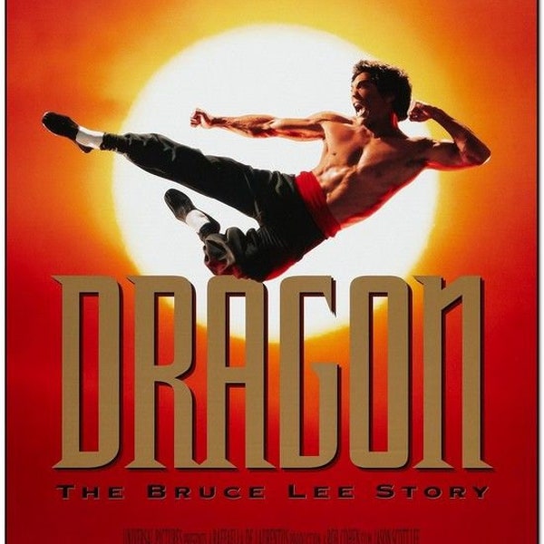 Dragon: The Bruce Lee Story - 1993 - original 27x40 Movie Poster - JASON SCOTT LEE, Lauren Holly, Robert Wagner