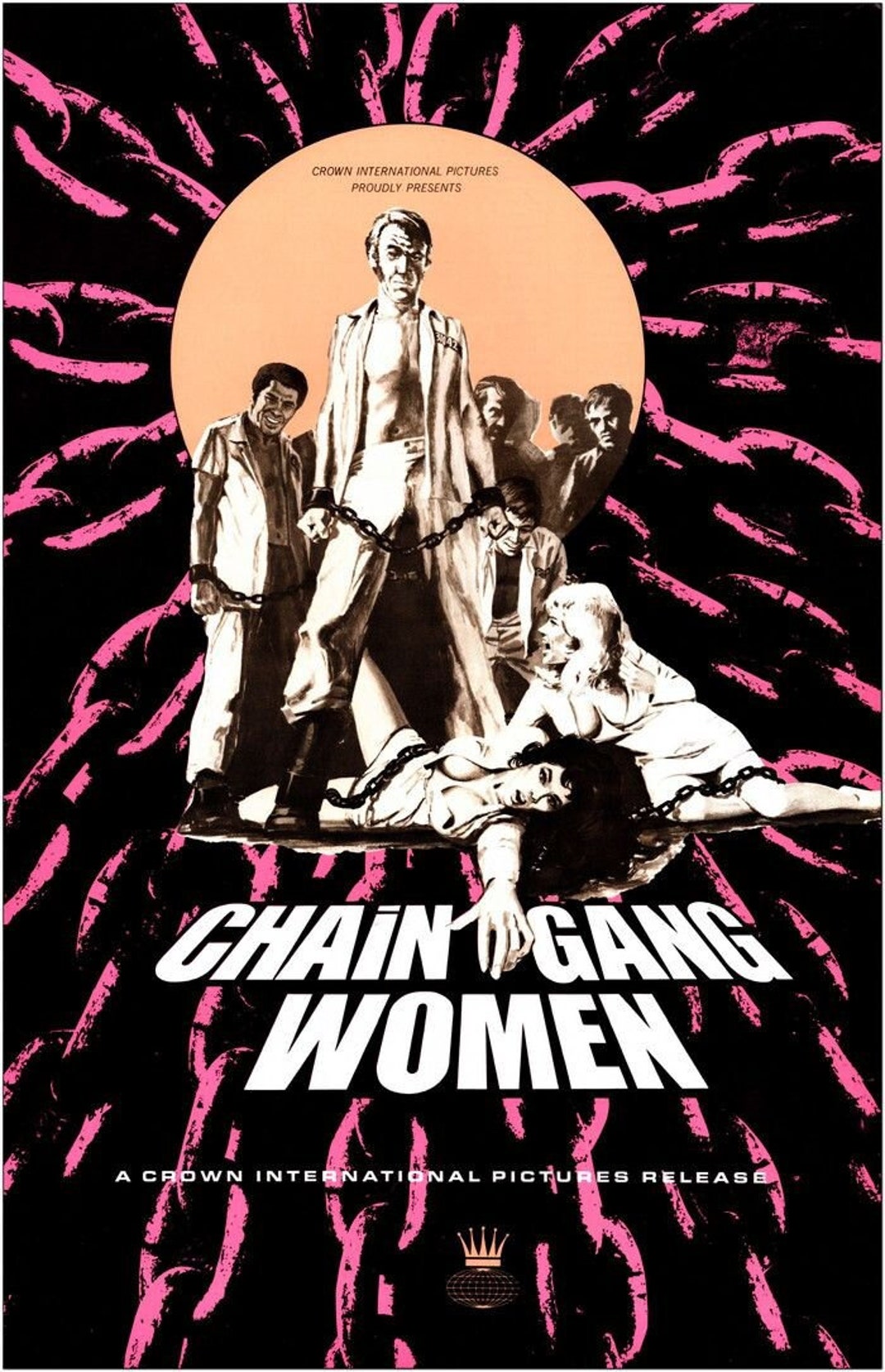 CHAIN GANG WOMEN 1971 Original 8 Page Pressbook No Cuts