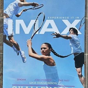 CHALLENGERS - 2024 - Original 27x40 Movie Poster - RARE Imax Style - ZENDAYA, Mike Faist, Josh O&#39;Connor