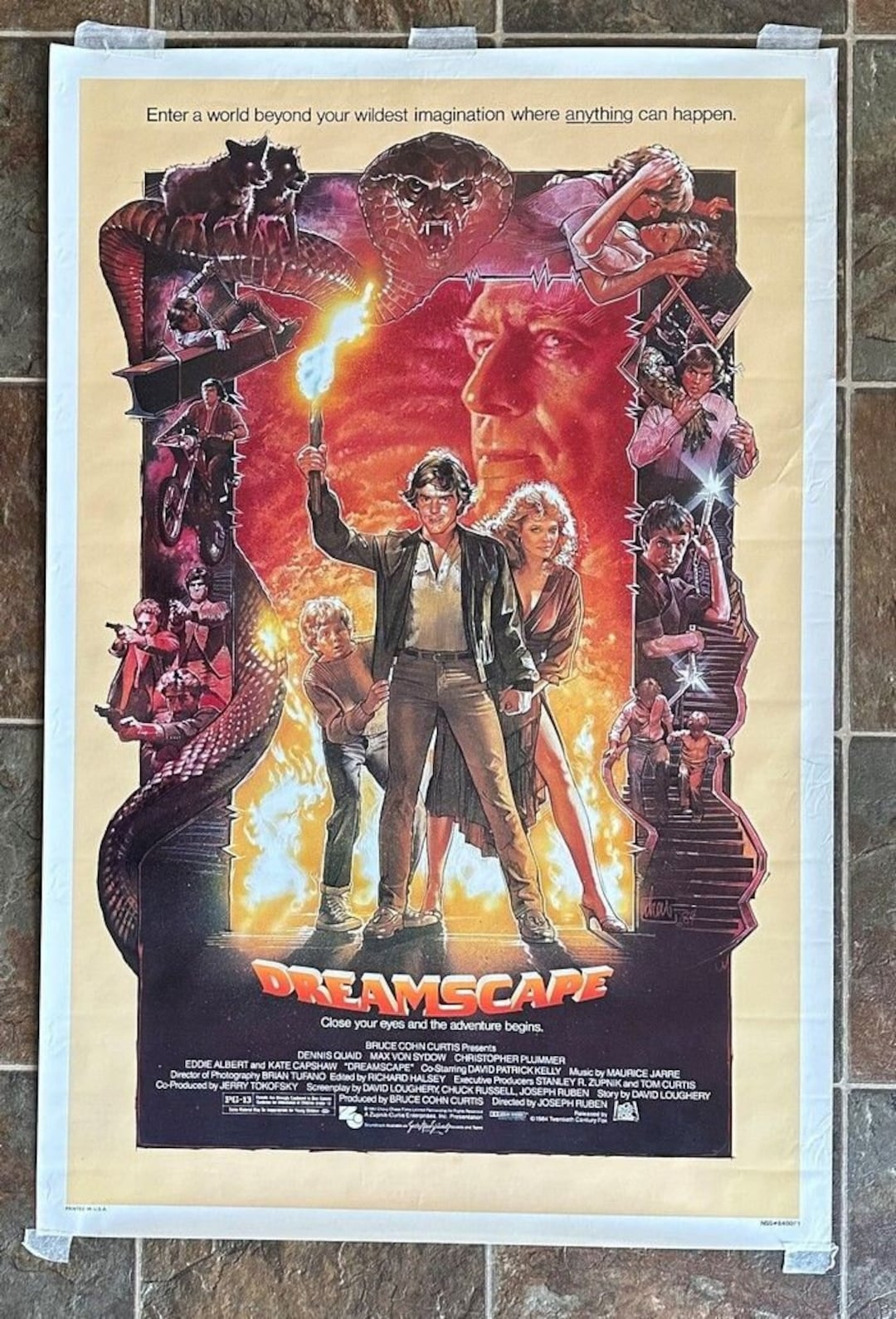 DREAMSCAPE 1984 Original ROLLED 1-sheet Movie Poster - Etsy