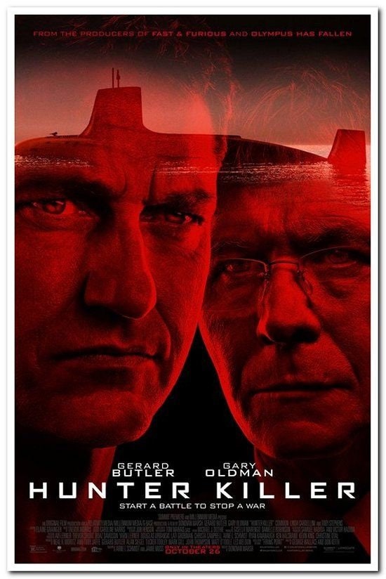 Hunter Killer 2018 Original 27x40 Regular Movie Poster Etsy